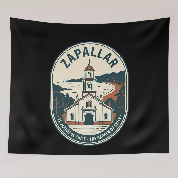 Item preview, Zapallar Chile Garden of Chile Vintage Travel Emblem designed and sold by k3rstman1.