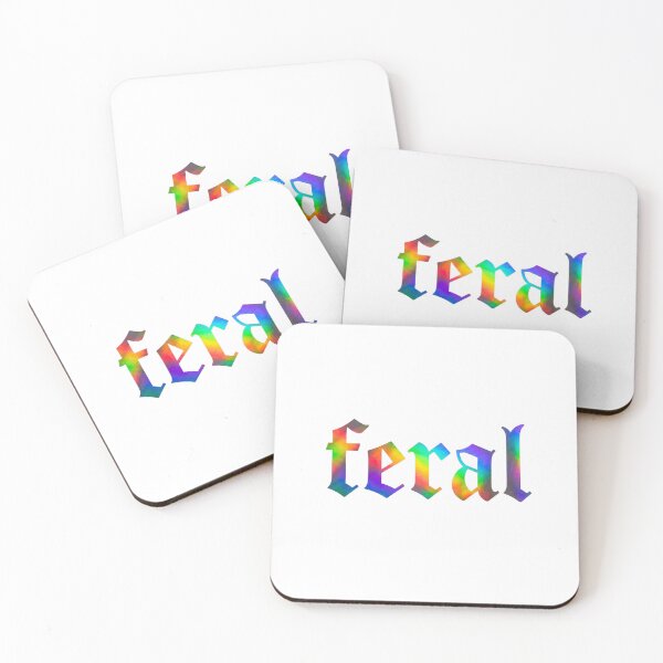 Item preview, Feral Holographic Gothic Font Rainbow Iridescent designed and sold by raedattia.