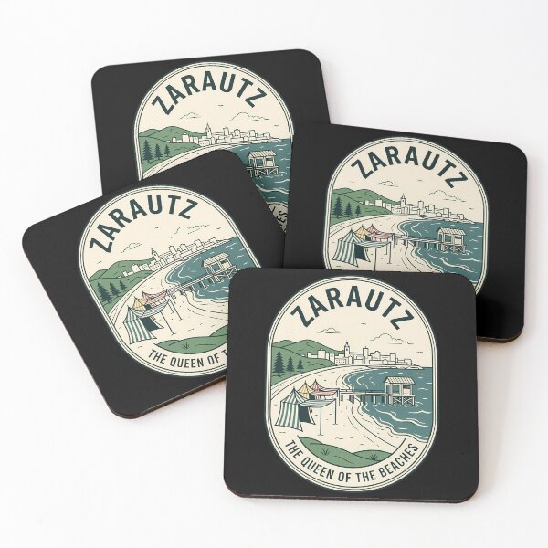 Item preview, Zarautz Spain Queen of Beaches Vintage Travel Emblem designed and sold by k3rstman1.