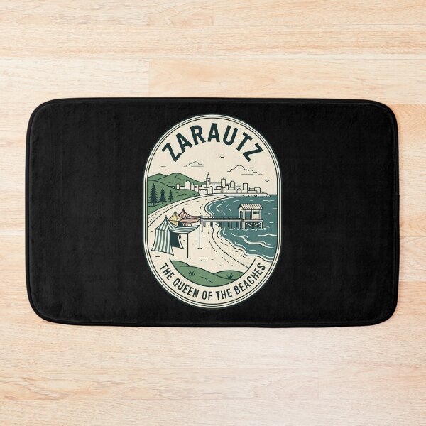 Item preview, Zarautz Spain Queen of Beaches Vintage Travel Emblem designed and sold by k3rstman1.