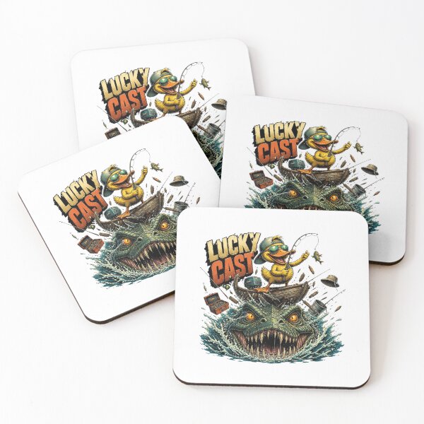 Item preview, Lucky Cast Duck Fishing Monster Comic designed and sold by Cavalier-org.