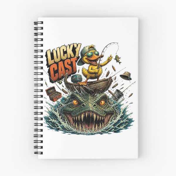Item preview, Lucky Cast Duck Fishing Monster Comic designed and sold by Cavalier-org.