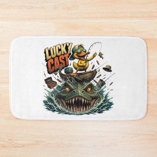 Item preview, Lucky Cast Duck Fishing Monster Comic designed and sold by Cavalier-org.