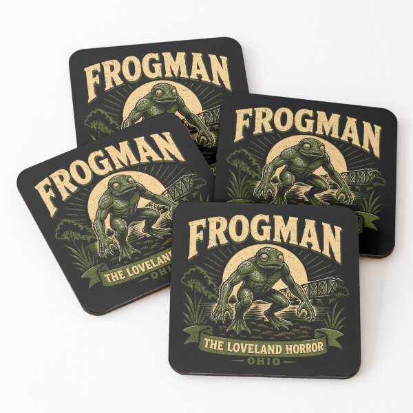 Item preview, Retro Loveland Frogman Cryptid Art! designed and sold by studio150design.