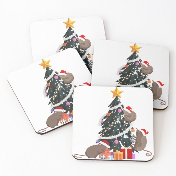 Item preview, Cute Christmas Possums Around Tree designed and sold by lht6474.