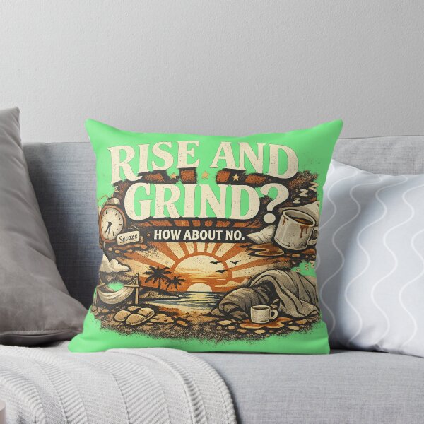 Item preview, Rise and Grind? How About No – Anti‑Hustle Vintage Coffee Art designed and sold by EdgeSphere.