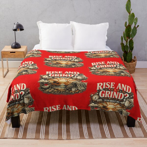 Item preview, Rise and Grind? How About No – Anti‑Hustle Vintage Coffee Art designed and sold by EdgeSphere.