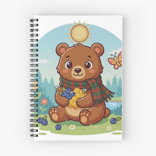 Item preview, Kawaii Forest Bear  Cute Woodland Animal Illustration designed and sold by GabeMountainArt.