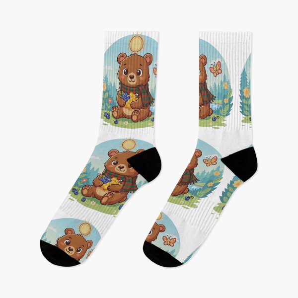 Item preview, Kawaii Forest Bear  Cute Woodland Animal Illustration designed and sold by GabeMountainArt.