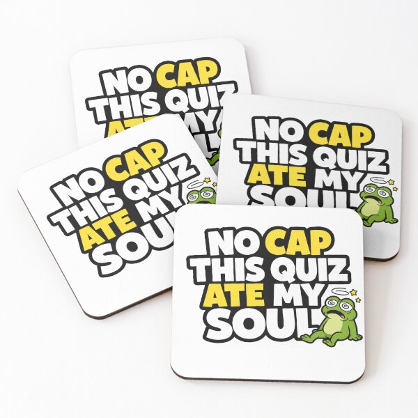 Item preview, Funny Frog Student Sticker | No Cap This Quiz Ate My Soul | School Humor Gift designed and sold by Moss & Mellow.