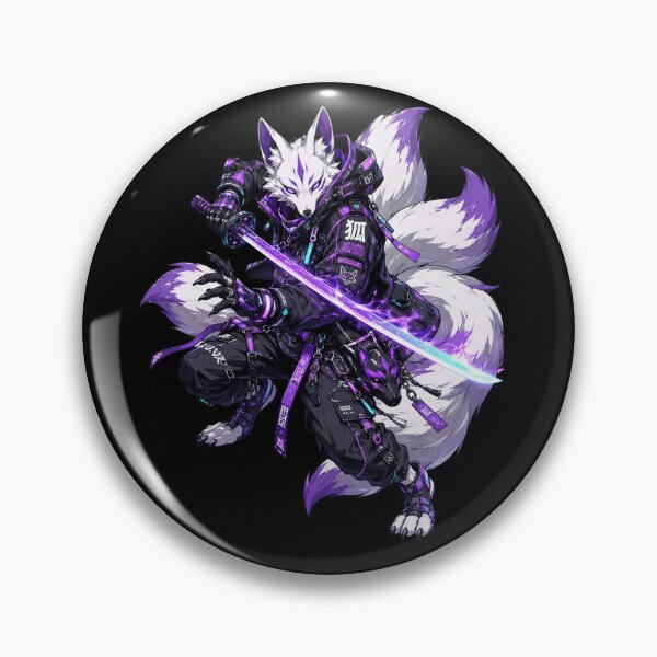 Item preview, Cyberpunk Wolf Samurai Artwork designed and sold by WRParadise.