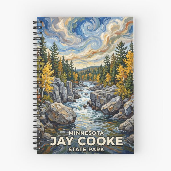 Item preview, Jay Cooke State Park Minnesota Vintage Travel Poster designed and sold by dudelinart.