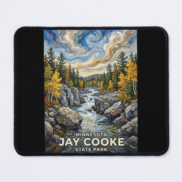 Item preview, Jay Cooke State Park Minnesota Vintage Travel Poster designed and sold by dudelinart.