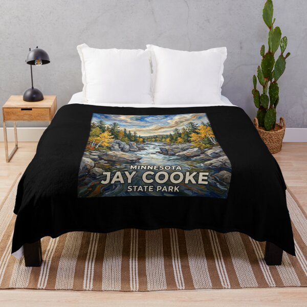 Item preview, Jay Cooke State Park Minnesota Vintage Travel Poster designed and sold by dudelinart.