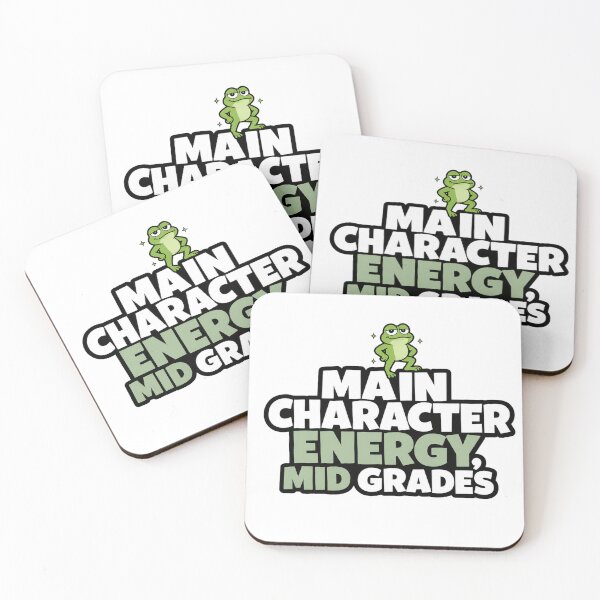 Item preview, Funny Frog Student Sticker | Main Character Energy Mid Grades | School Meme Gift designed and sold by Moss & Mellow.