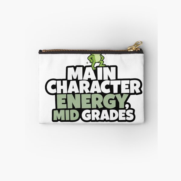 Item preview, Funny Frog Student Sticker | Main Character Energy Mid Grades | School Meme Gift designed and sold by Moss & Mellow.