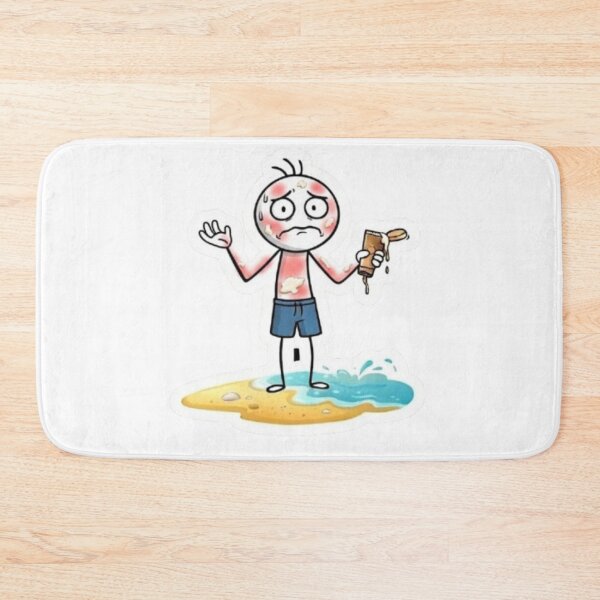 Item preview, Oops Murphy - Summer Beach Fail - Sunscreen Struggle - Funny Character Graphic designed and sold by oopsmurphy.