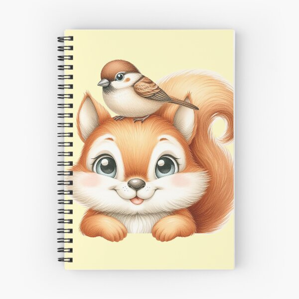 Item preview, Cute Baby Squirrel and Bird Friend designed and sold by VibeShift Studio.