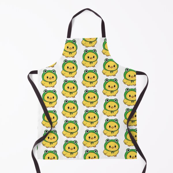 Item preview, Kawaii Duckling in a Frog Hat - Cute Baby Chick Aesthetic designed and sold by LYAN-STORE.