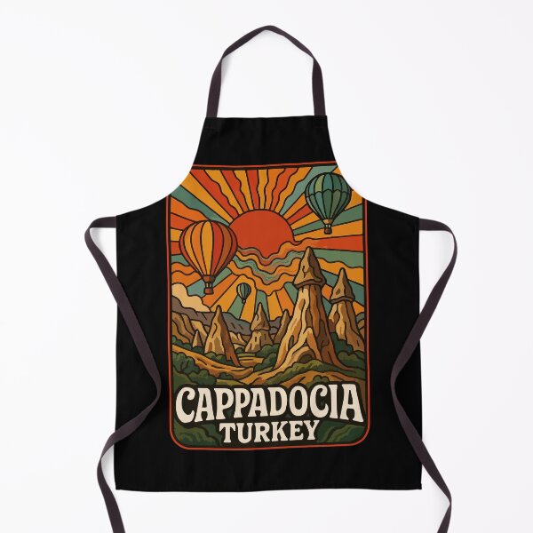 Item preview, Cappadocia Turkey Anatolia Retro Trippy designed and sold by TomFrontierArt.