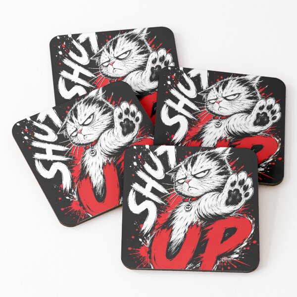 Item preview, Shut Up Grumpy Cat Graphic designed and sold by VONJU.