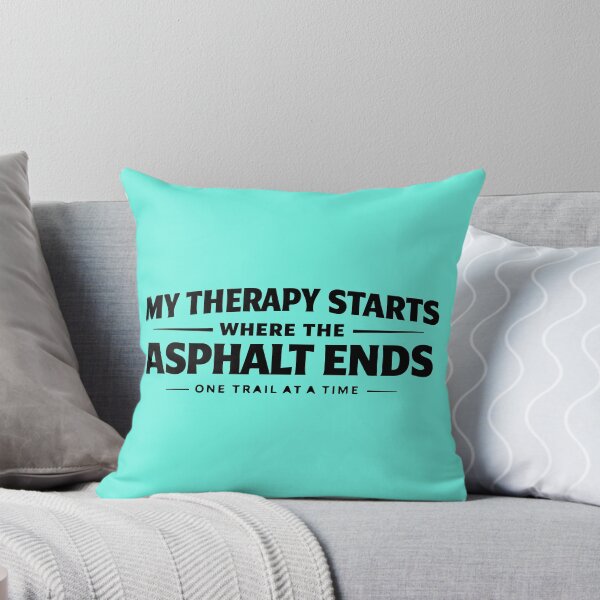 Item preview, My Therapy Starts Where The Asphalt Ends | Mountain Bike Gift designed and sold by SingleTrackes.