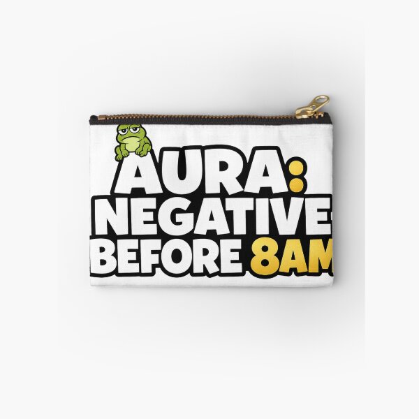 Item preview, Funny Frog Coffee Sticker | Aura Negative Before 8AM | Morning Meme Gift designed and sold by Moss & Mellow.