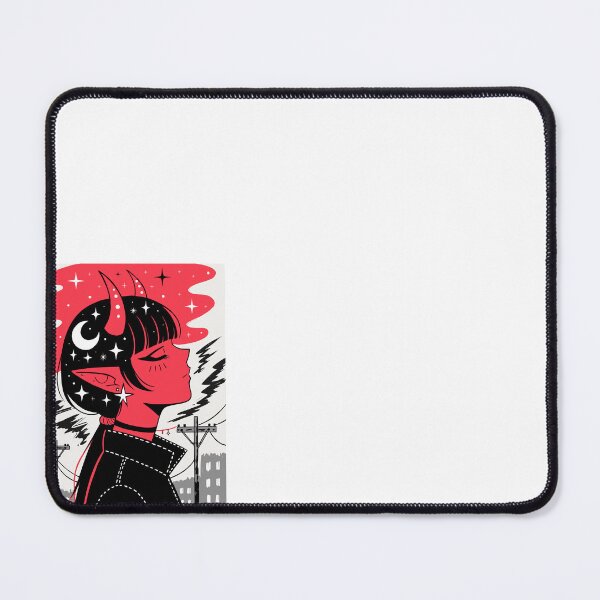 Item preview, Gothic Demon Girl City Night Sky Manga Art Design designed and sold by artworkheart.