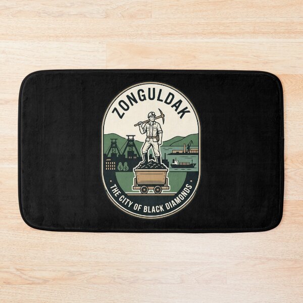 Item preview, Zonguldak City of Black Diamonds Vintage Travel Emblem designed and sold by k3rstman1.