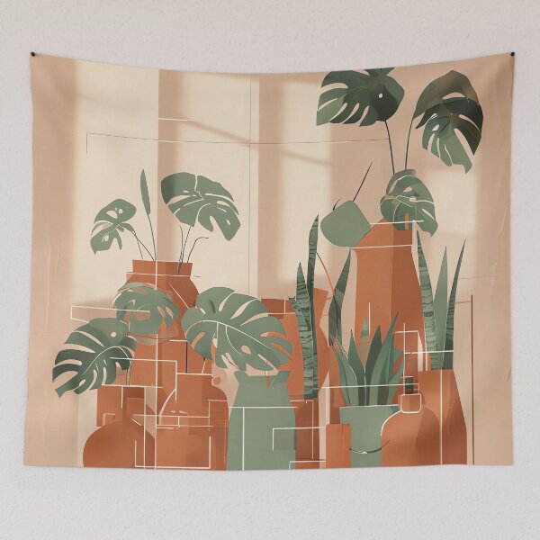 Item preview, Sunlit Terracotta Botanical designed and sold by ONYX Pixee.