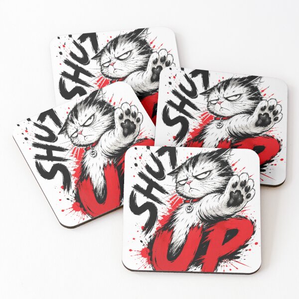 Item preview, Shut Up Grumpy Cat Graphic designed and sold by VONJU.