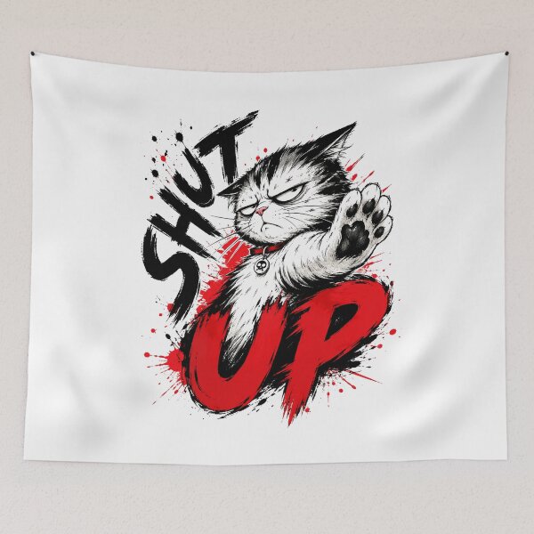 Item preview, Shut Up Grumpy Cat Graphic designed and sold by VONJU.