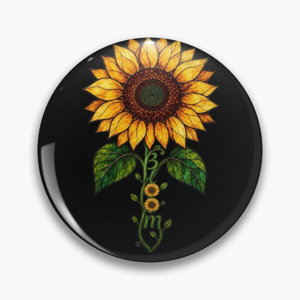 Item preview, Vintage Sunflower Art Cottagecore Stained Glass Aesthetic Retro designed and sold by Cute & Sassy Custom Gifting Boutiques.