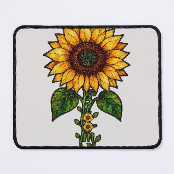 Item preview, Vintage Sunflower Art Cottagecore Stained Glass Aesthetic Retro designed and sold by Cute & Sassy Custom Gifting Boutiques.