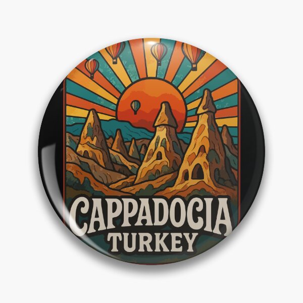 Item preview, Cappadocia Turkey Retro Trippy Travel designed and sold by TomFrontierArt.