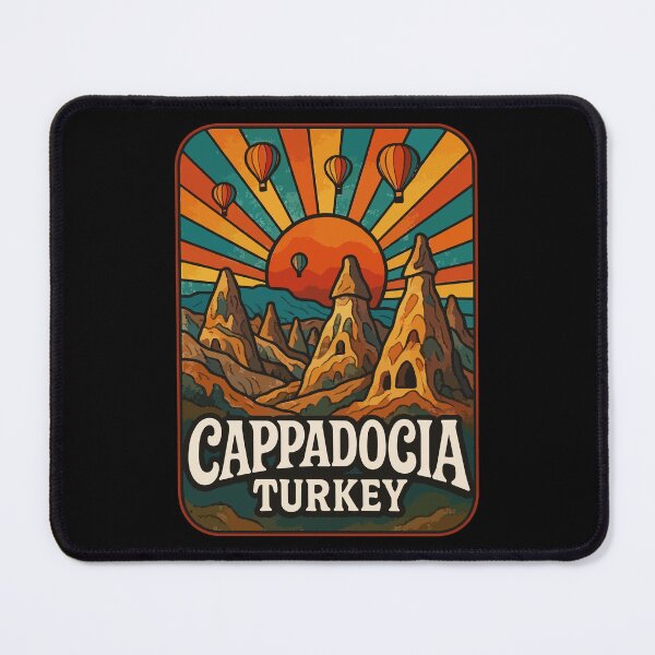 Item preview, Cappadocia Turkey Retro Trippy Travel designed and sold by TomFrontierArt.