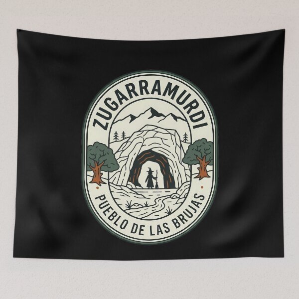 Item preview, Vintage Travel Emblem Zugarramurdi Village of Witches designed and sold by k3rstman1.