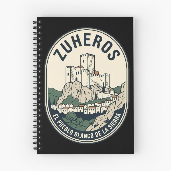 Item preview, Zuheros Spain Pueblo Blanco Vintage Travel Emblem designed and sold by k3rstman1.