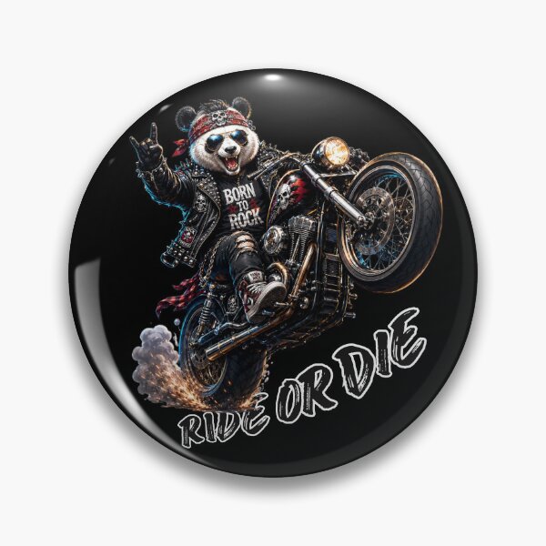 Item preview, Ride Or Die Rocker Panda Graphic Art designed and sold by WRParadise.