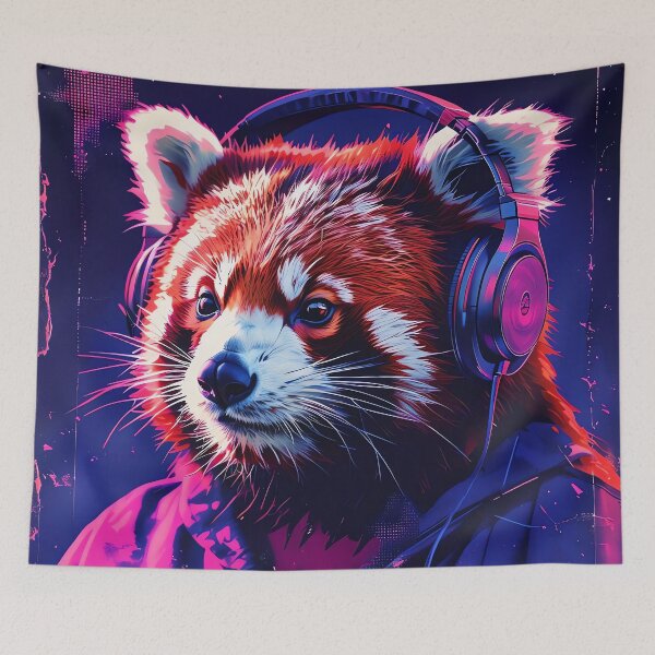 Item preview, Synthwave Beat Panda designed and sold by ONYX Pixee.