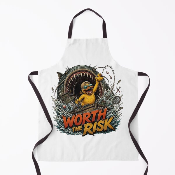 Item preview, Worth The Risk Funny Fishing Duck designed and sold by Cavalier-org.