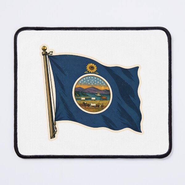 Item preview, Kansas State Flag Watercolor designed and sold by ChemicalXShop.