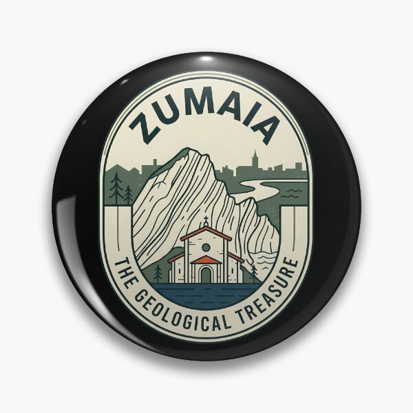 Item preview, Zumaia Geological Treasure Vintage Travel Emblem designed and sold by k3rstman1.