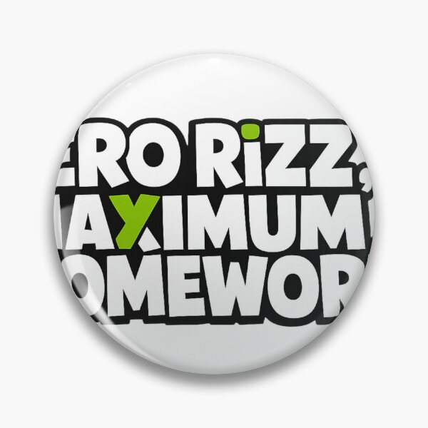 Item preview, Funny Frog Student Sticker | Zero Rizz Maximum Homework | Gen Z School Meme designed and sold by Moss & Mellow.
