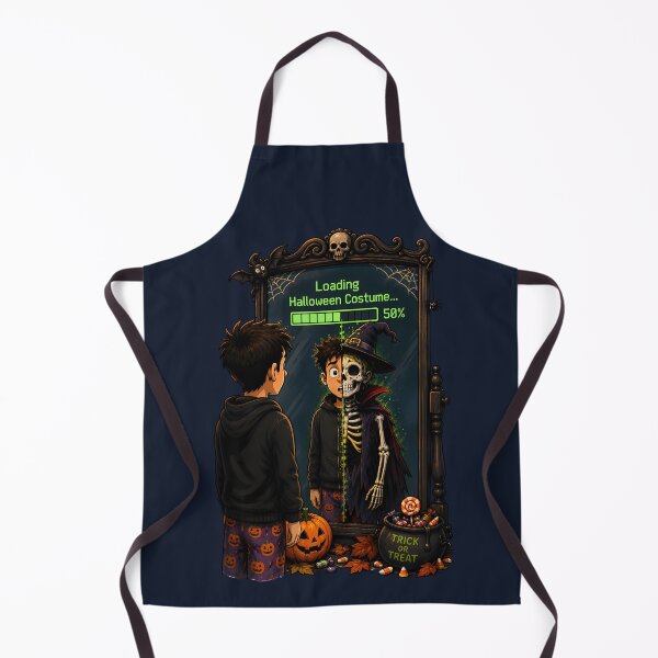 Item preview, Loading Halloween Costume Funny Halloween Mirror Gamer Illustration designed and sold by PXEpic.