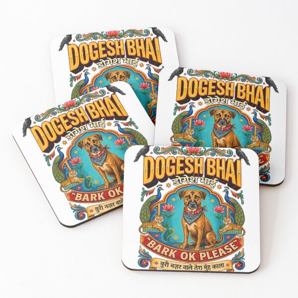 Item preview, Dogesh Bhai | Indian Street Dog Truck Art T-Shirt designed and sold by REGAINART.
