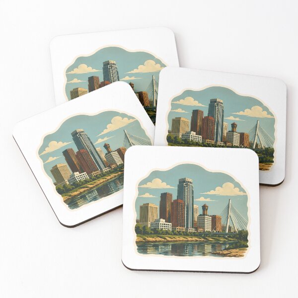 Item preview, Wichita Skyline Watercolor designed and sold by ChemicalXShop.