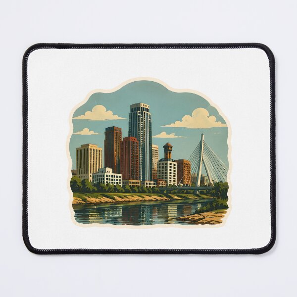 Item preview, Wichita Skyline Watercolor designed and sold by ChemicalXShop.