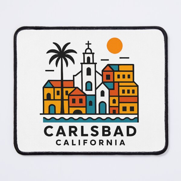 Item preview, Carlsbad California Minimal Art  designed and sold by OzzFrequency.