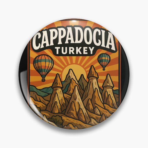 Item preview, Cappadocia Turkey Retro Vintage Travel designed and sold by TomFrontierArt.